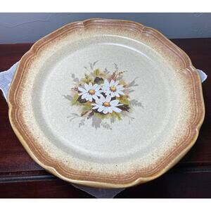 2 Mikasa Whole Wheat Loves Me dinner plates